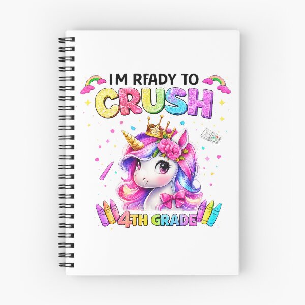 Item preview, Cute Unicorn 4th Grade Back To School designed and sold by QuiteOrbit.