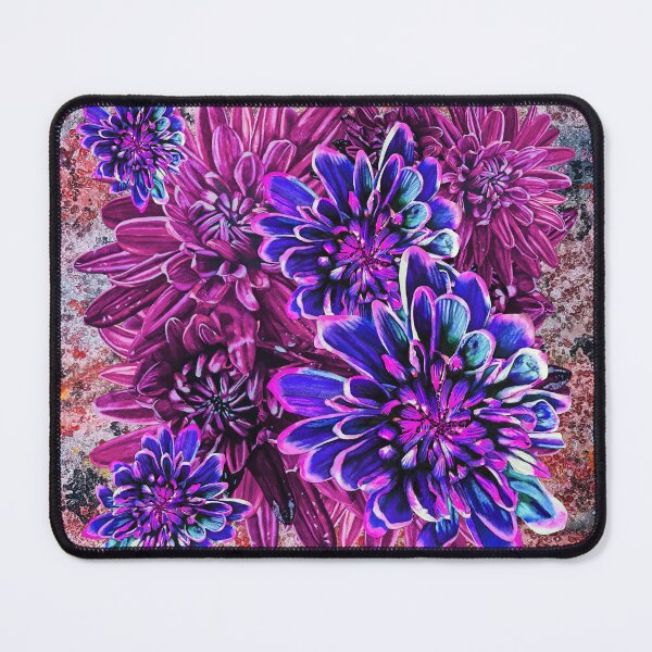 Item preview, Neon Pink Chrysanthemums Background 4 designed and sold by nastiaart.