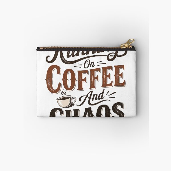 Item preview, Running on Coffee and Chaos - Vintage Script Design designed and sold by Irfanmulyana.