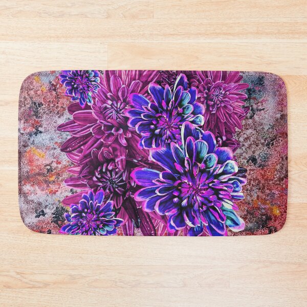 Item preview, Neon Pink Chrysanthemums Background 4 designed and sold by nastiaart.