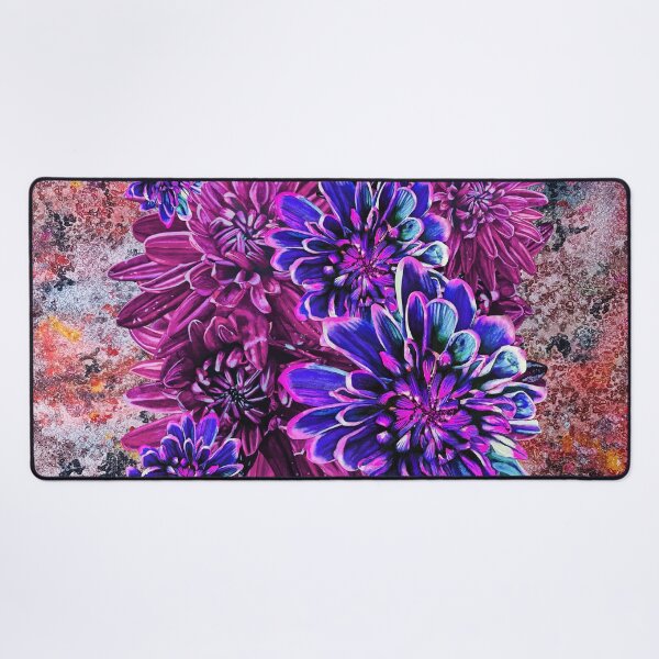 Item preview, Neon Pink Chrysanthemums Background 4 designed and sold by nastiaart.