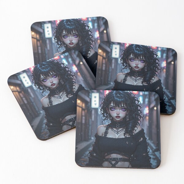 Item preview, Hot Halloween Anime Goth Girl Waifu 275 designed and sold by Your New Fixation.