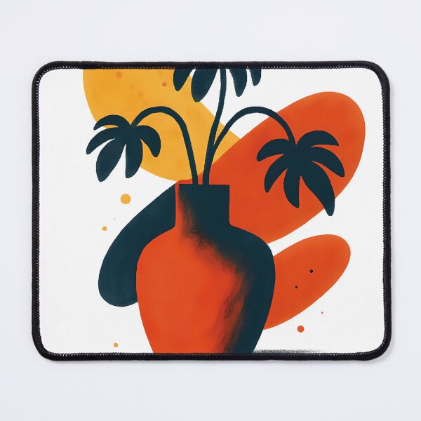 Item preview, Abstract Vase Tropical Palm Leaf Art designed and sold by daldadesign.