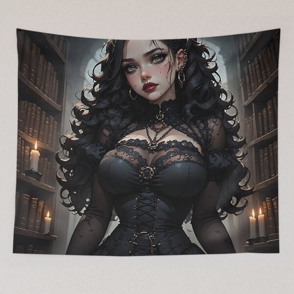 Item preview, Hot Halloween Anime Goth Girl Waifu 276 designed and sold by Your New Fixation.