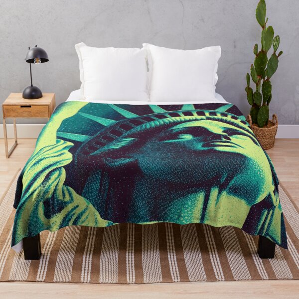 Item preview, Neon Halftone Statue of Liberty designed and sold by ClubVacay.