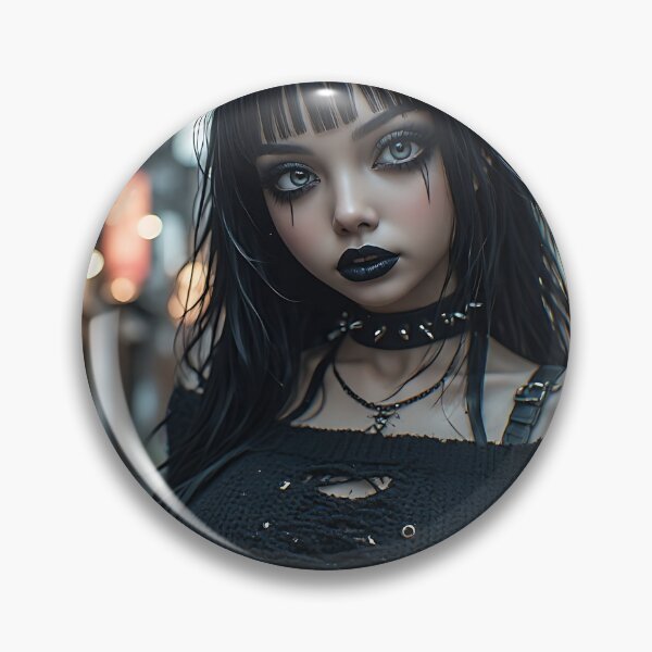 Item preview, Hot Halloween Anime Goth Girl Waifu 280 designed and sold by Your New Fixation.