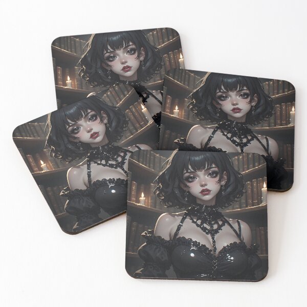 Item preview, Hot Halloween Anime Goth Girl Waifu 281 designed and sold by Your New Fixation.