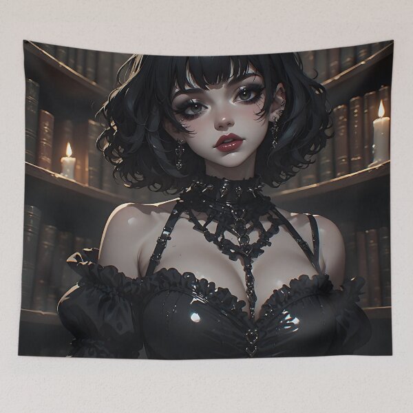 Item preview, Hot Halloween Anime Goth Girl Waifu 281 designed and sold by Your New Fixation.