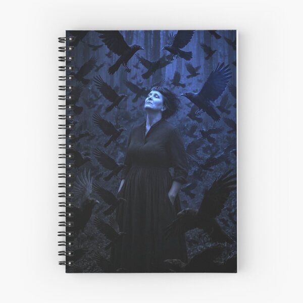 Item preview, Crow‑Covered Wanderer in Moody Blue Night designed and sold by Designs By Ms Mal_Tas.
