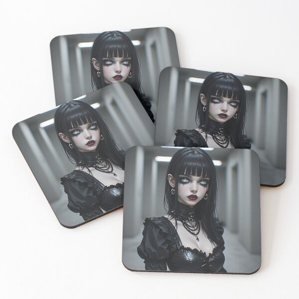 Item preview, Hot Halloween Anime Goth Girl Waifu 284 designed and sold by Your New Fixation.