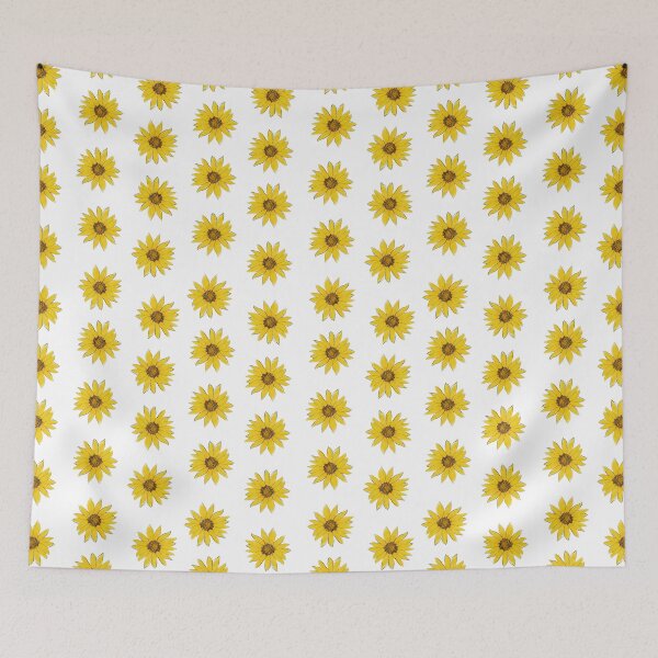 Item preview, Art Nouveau Dense Sunflower Toss | Watercolor Botanical Pattern designed and sold by CaroStudioTX.