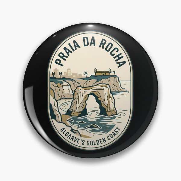 Item preview, Praia Da Rocha Algarve Vintage Travel Emblem designed and sold by k3rstman1.