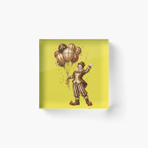 Item preview, The Miracle Giver – Vintage Balloon Clown | Whimsical Circus Fantasy Art designed and sold by sunbowjp stadio.