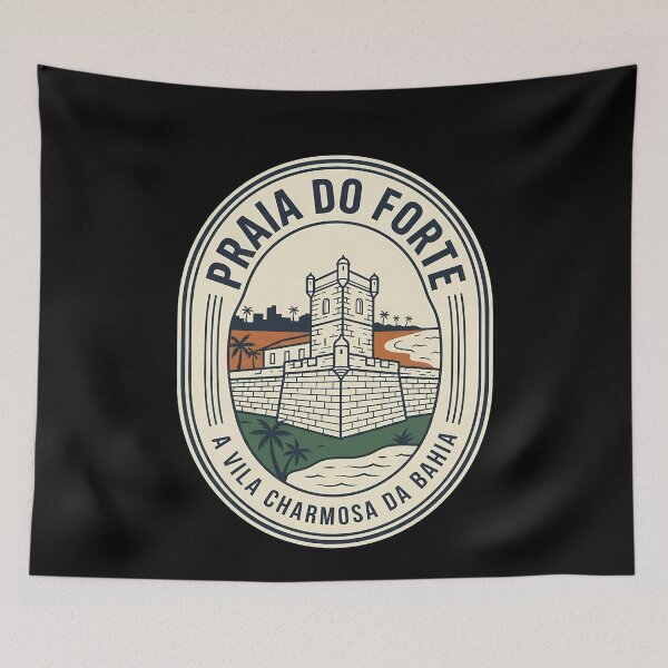 Item preview, Praia Do Forte Brazil Vintage Travel Emblem designed and sold by k3rstman1.