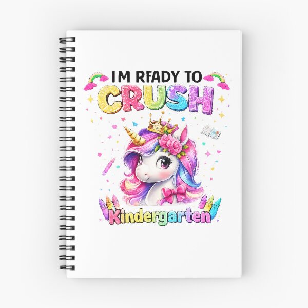 Item preview, I'm Ready to Crush kindergarten Unicorn Back to School Girls designed and sold by QuiteOrbit.