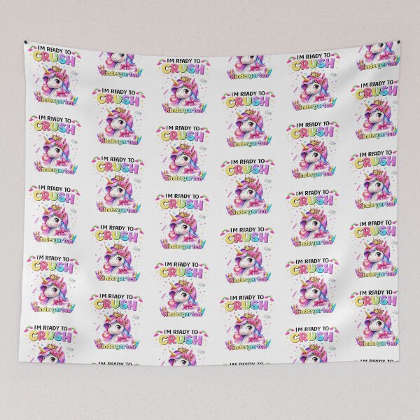 Item preview, I'm Ready to Crush kindergarten Unicorn Back to School Girls designed and sold by QuiteOrbit.