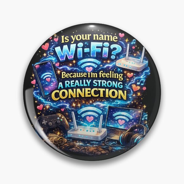 Item preview, Is your name Wi-Fi? Because I'm feeling a really strong connection. designed and sold by LIMAO-BRAZIL.