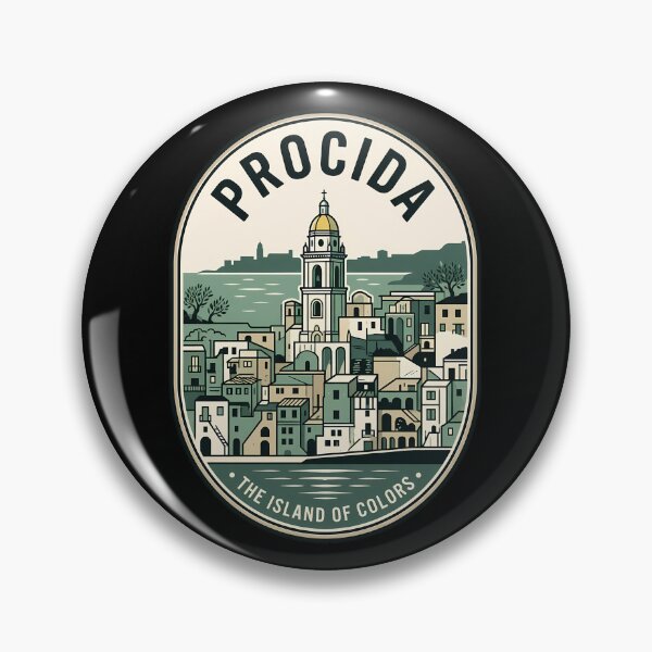 Item preview, Procida Italy Island of Colors Vintage Travel Emblem designed and sold by k3rstman1.