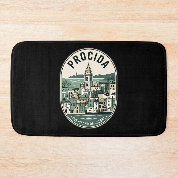 Item preview, Procida Italy Island of Colors Vintage Travel Emblem designed and sold by k3rstman1.
