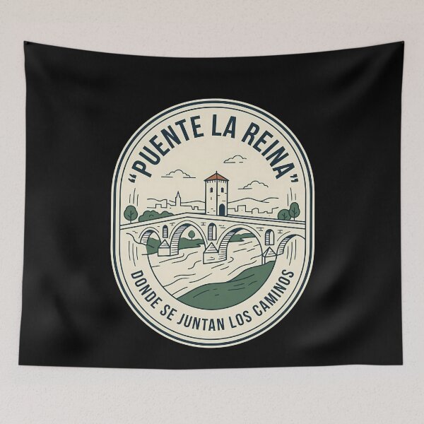 Item preview, Puente La Reina Spain Vintage Travel Emblem designed and sold by k3rstman1.