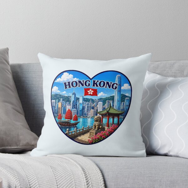 Item preview, Hong Kong Heart Shape Design designed and sold by Myra365Art.