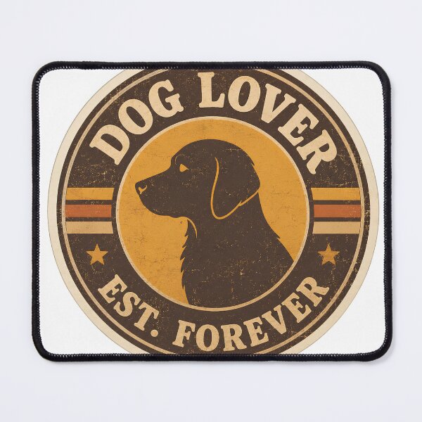 Item preview, Retro Dog Lover Badge designed and sold by Vexorask.
