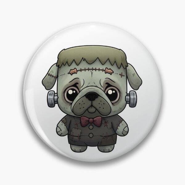 Item preview, Cute Frankenstein Puppy Halloween – Kawaii Monster Dog Character, Spooky Cute Pet Sticker designed and sold by     Justin N Studio.