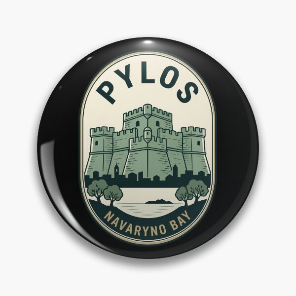 Item preview, Pylos Greece Navarino Bay Vintage Travel Emblem designed and sold by k3rstman1.