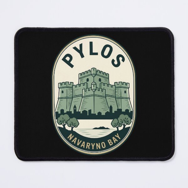Item preview, Pylos Greece Navarino Bay Vintage Travel Emblem designed and sold by k3rstman1.