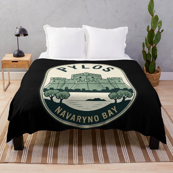 Item preview, Pylos Greece Navarino Bay Vintage Travel Emblem designed and sold by k3rstman1.