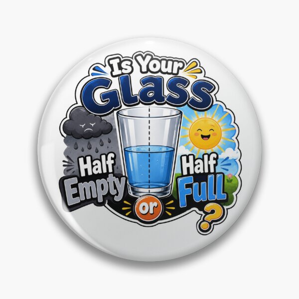 Item preview, Is Your Glass Half Empty or Half Full? designed and sold by Myra365Art.
