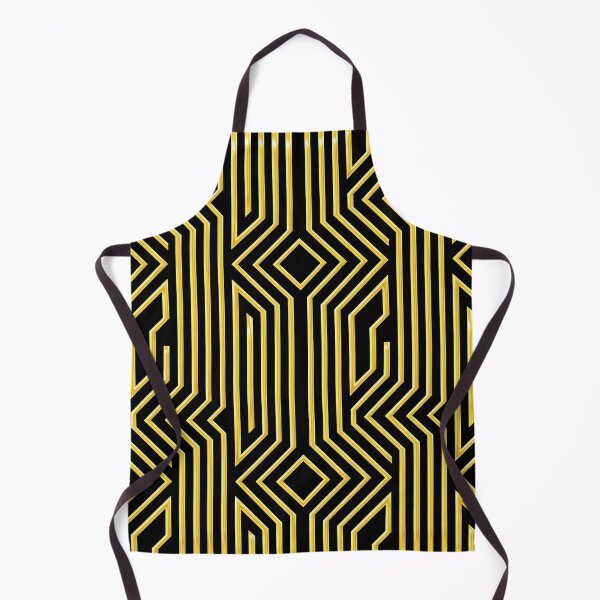 Item preview, 3-D Art Deco Gold-Colored Architectural Style Pattern designed and sold by DEC02.
