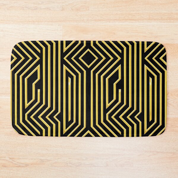 Item preview, 3-D Art Deco Gold-Colored Architectural Style Pattern designed and sold by DEC02.