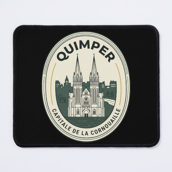 Item preview, Quimper France Cathedral Vintage Travel Emblem designed and sold by k3rstman1.