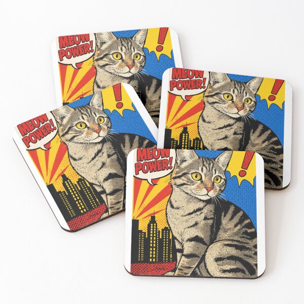 Item preview, Pop Art Cat – Meow Power Comic Style one designed and sold by Designs By Ms Mal_Tas.