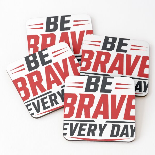 Item preview, BE BRAVE EVERY DAY - Bold Typography Motivational Quote Design designed and sold by Irfanmulyana.