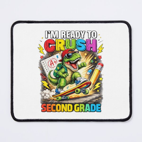 Item preview, I'm Ready To Crush 2nd Grade Dinosaur Back To School designed and sold by QuiteOrbit.