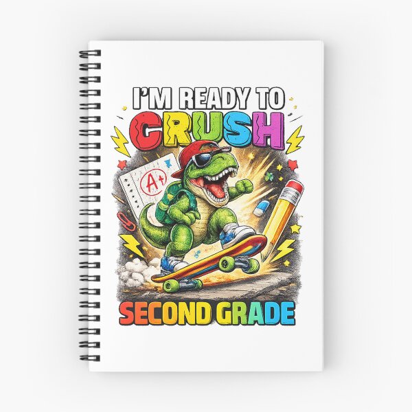 Item preview, I'm Ready To Crush 2nd Grade Dinosaur Back To School designed and sold by QuiteOrbit.