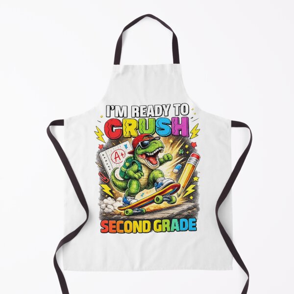 Item preview, I'm Ready To Crush 2nd Grade Dinosaur Back To School designed and sold by QuiteOrbit.