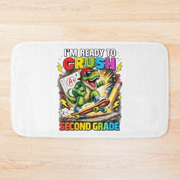 Item preview, I'm Ready To Crush 2nd Grade Dinosaur Back To School designed and sold by QuiteOrbit.