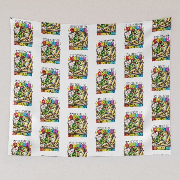 Item preview, I'm Ready To Crush 2nd Grade Dinosaur Back To School designed and sold by QuiteOrbit.