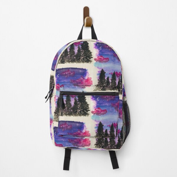 Item preview, Twilight Pines - Pink Clouds & Starry Sky designed and sold by lilylightstudio.