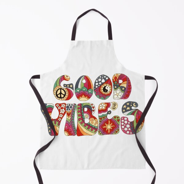 Item preview, Vintage Psychedelic Good Vibes Art White– Retro Hippie Rainbow Groovy Peace Design designed and sold by Kellie Espie Art.