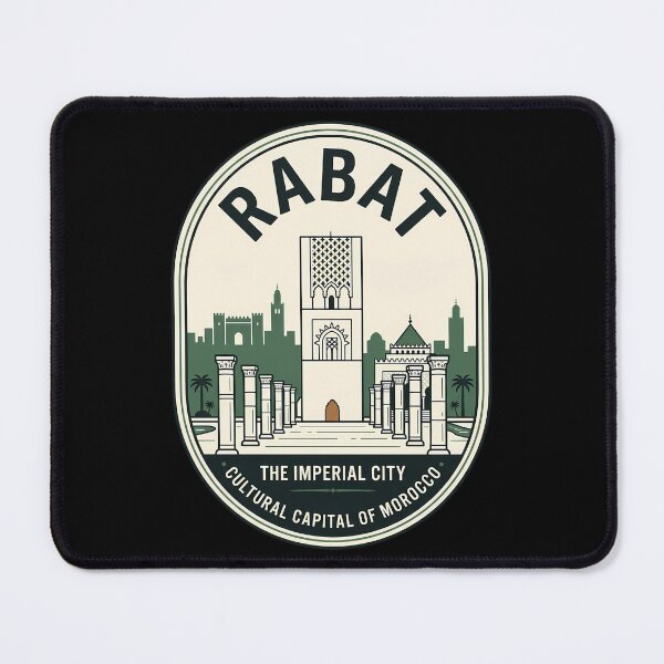 Item preview, Rabat Morocco Imperial City Vintage Travel Emblem designed and sold by k3rstman1.