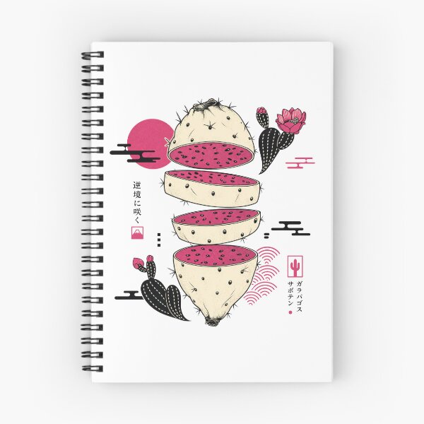 Item preview, Galapagos Cactus Fruit , Vintage Japanese Fruit Label Art Print designed and sold by NullSpacePrints.