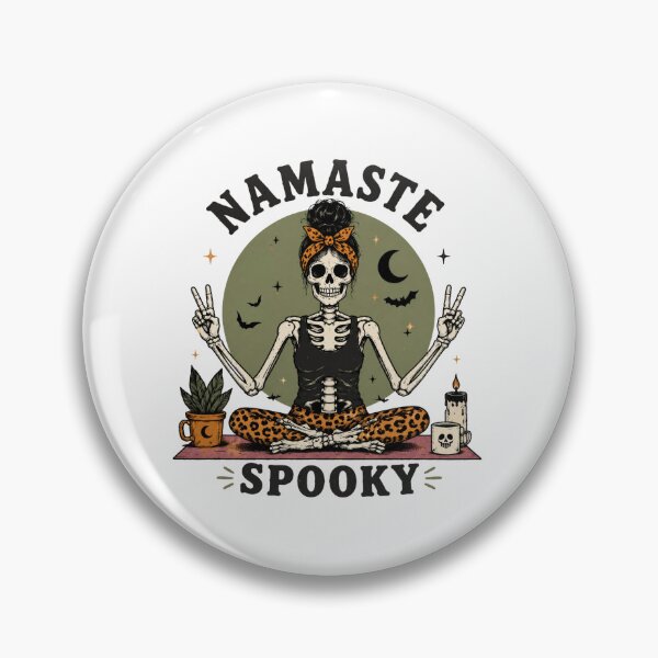 Item preview, Namaste Spooky Skeleton designed and sold by pintartipuduran.