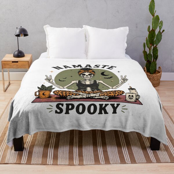 Item preview, Namaste Spooky Skeleton designed and sold by pintartipuduran.