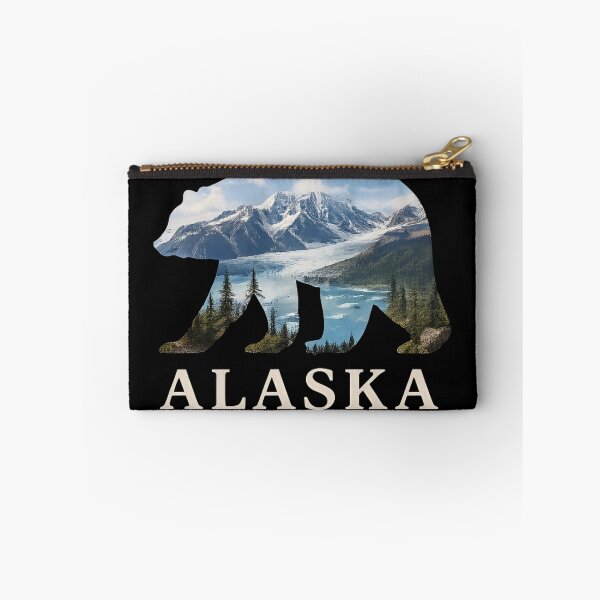 Item preview, Alaska Bear Mountain Landscape, Vintage Alaska Wildlife Nature Graphic Gift designed and sold by Zizo-DR44.