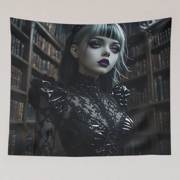 Item preview, Hot Halloween Anime Goth Girl Waifu 286 designed and sold by Your New Fixation.