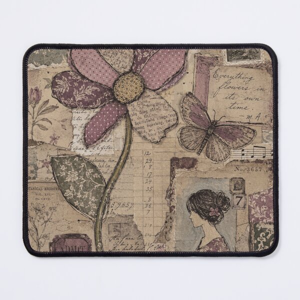 Item preview, Vintage Field Flowers and Butterfly Collage designed and sold by LachlanProwse.